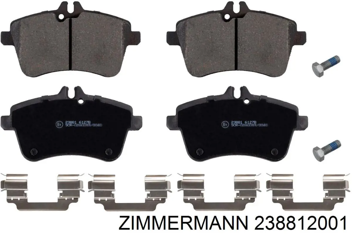 Купить 238812001 Zimmermann Колодки тормозные