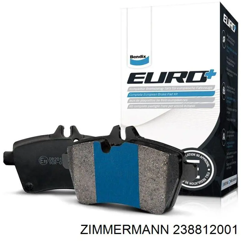 Передние тормозные колодки 238812001 Zimmermann