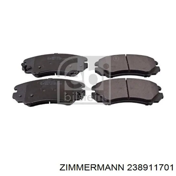 Передние тормозные колодки 238911701 Zimmermann