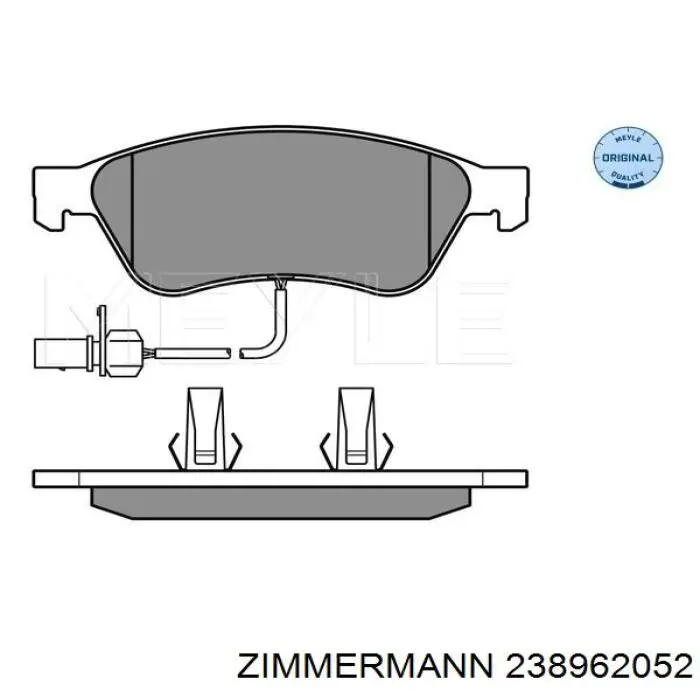 Купить 238962052 Zimmermann Колодки тормозные