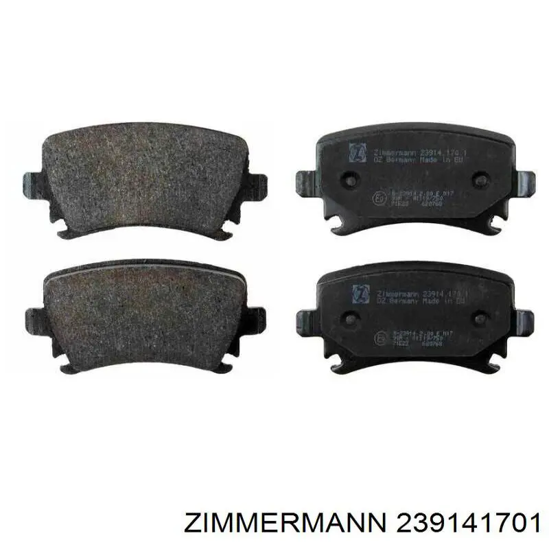 Колодки дисковые  Zimmermann 239141701 цена, от 28.50 USD