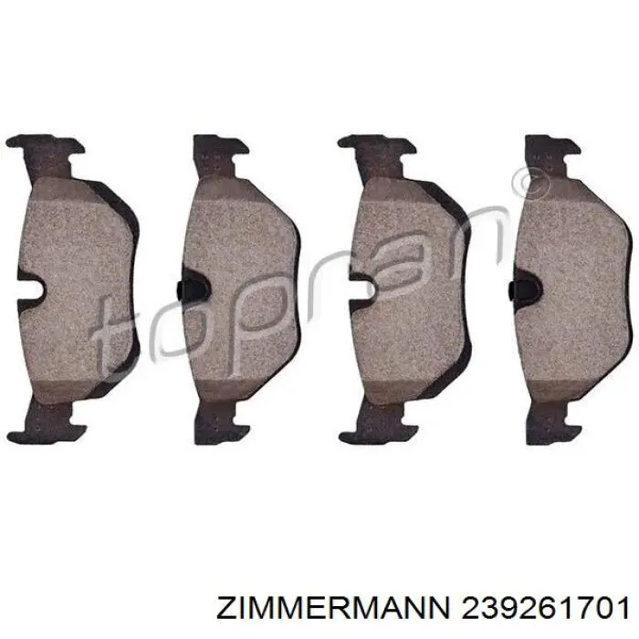 239261701 Zimmermann Колодки тормозные дисковые комплект