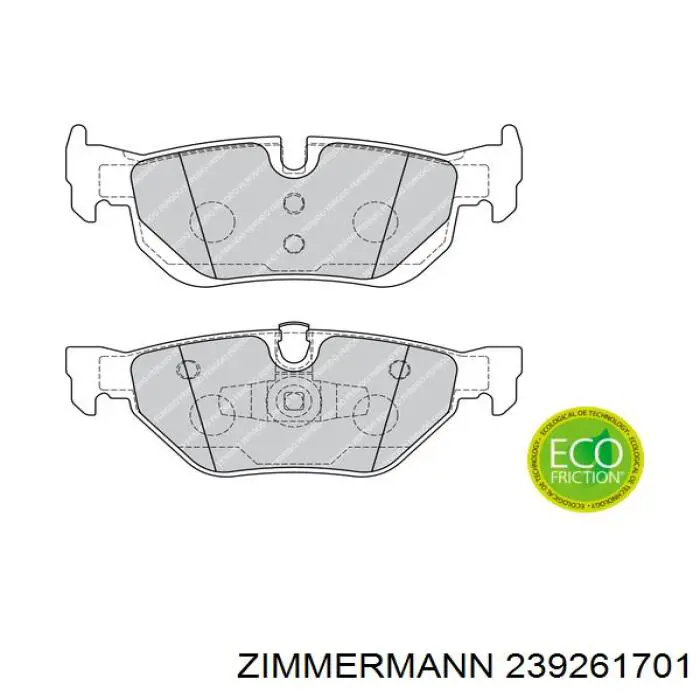 Колодки дисковые  Zimmermann 239261701 цена, от 43.31 USD