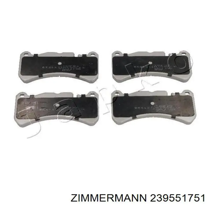 23955.175.1 Zimmermann колодки тормозные передние дисковые