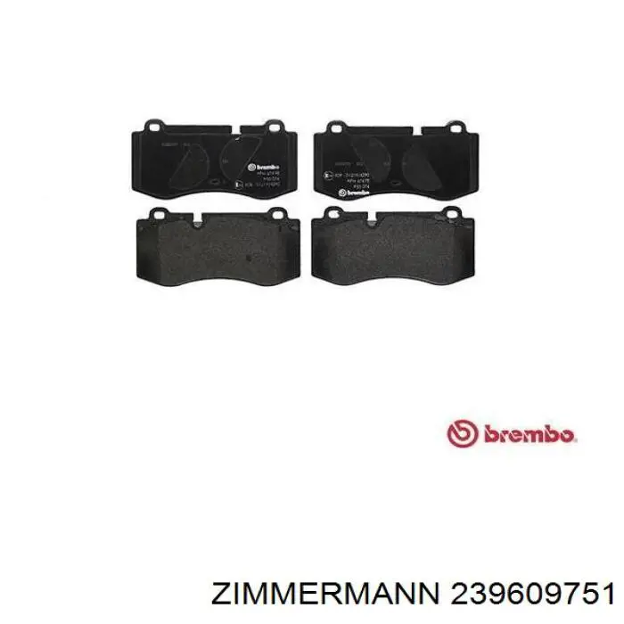 Передние тормозные колодки 239609751 Zimmermann