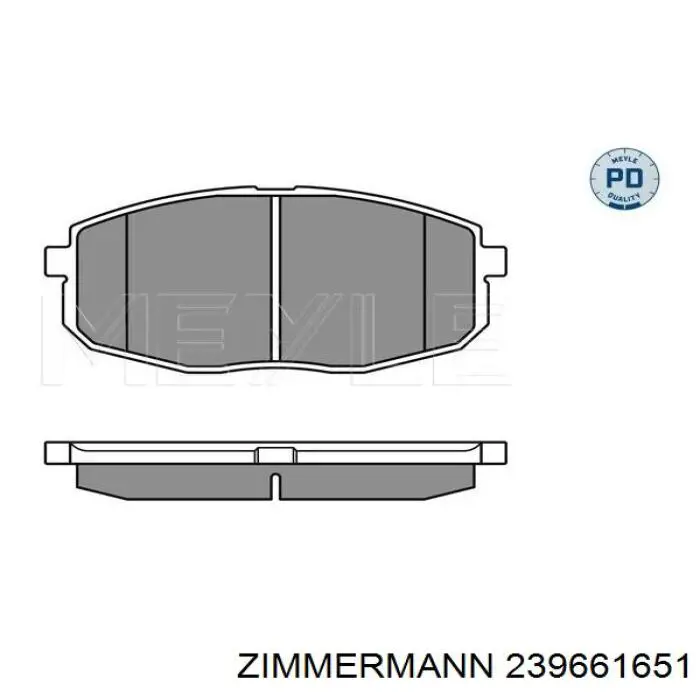 Купить 239661651 Zimmermann Колодки тормозные