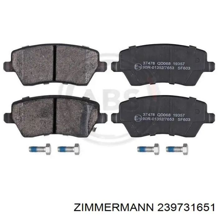 Передние тормозные колодки 239731651 Zimmermann