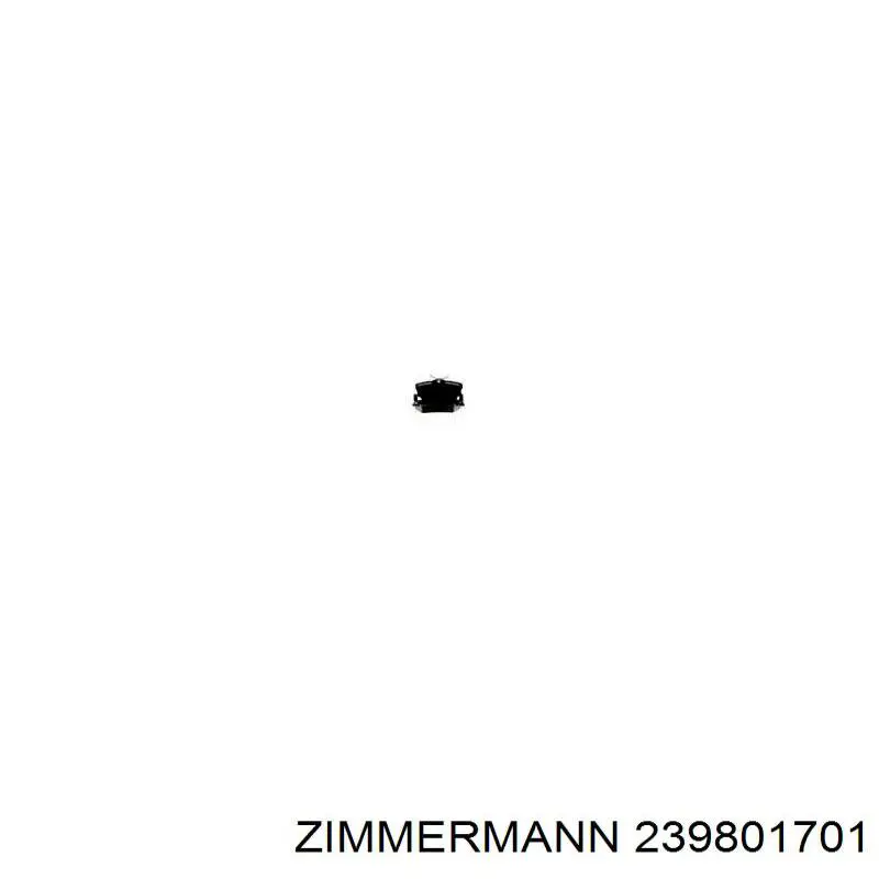 239801701 Zimmermann Колодки тормозные дисковые комплект