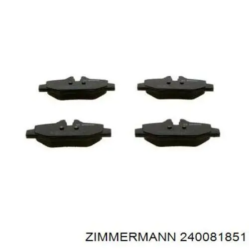 Купить 240081851 Zimmermann Колодки тормозные задние, дисковые