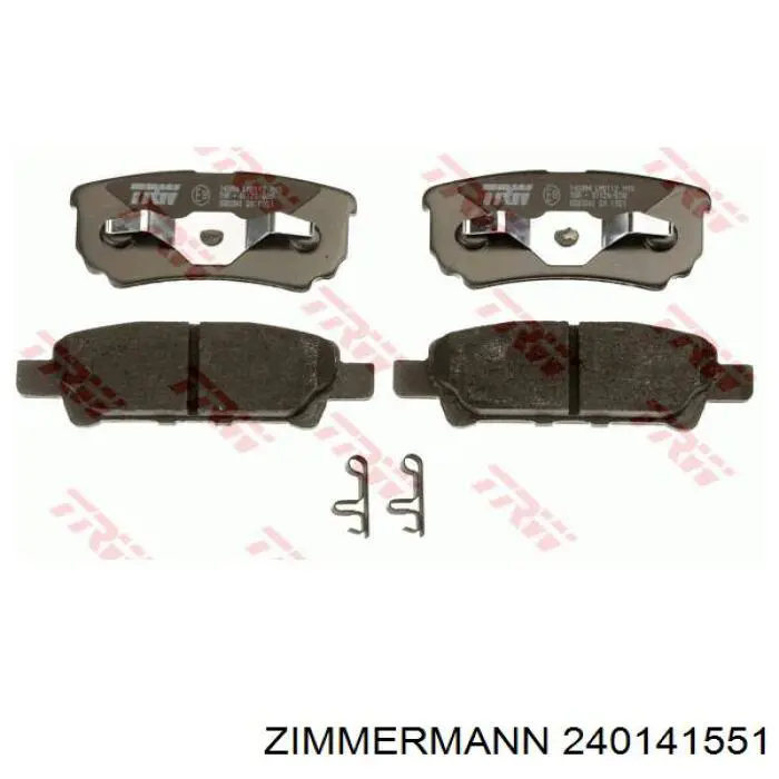 Задние тормозные колодки 240141551 Zimmermann