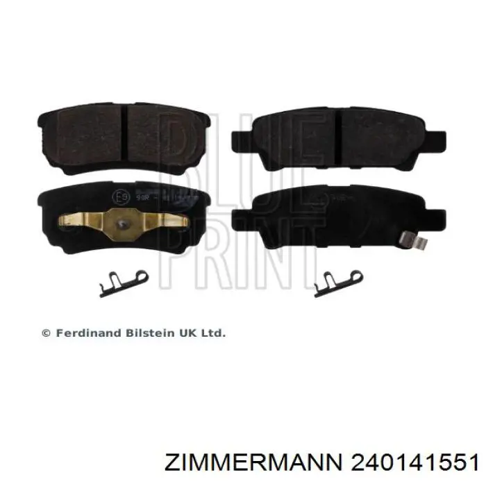 240141551 Zimmermann Колодки тормозные дисковые комплект