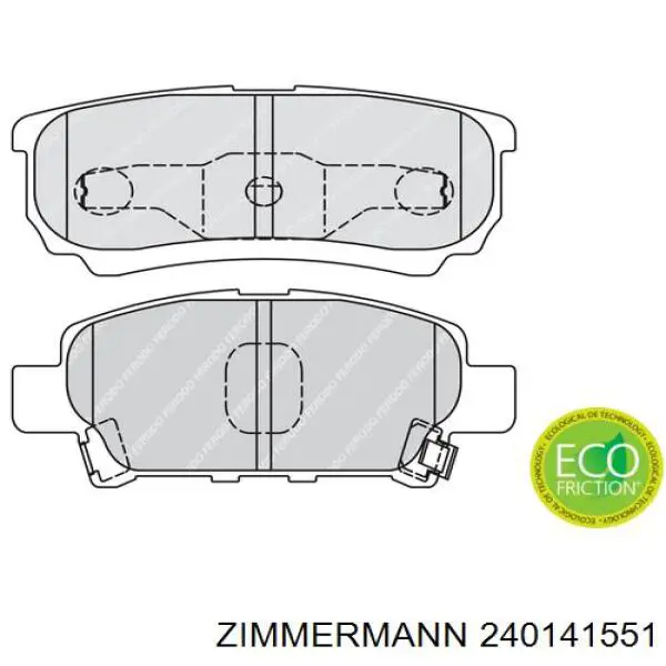 Колодки дисковые  Zimmermann 240141551 цена, от 28.92 USD