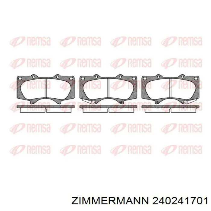 Купить 240241701 Zimmermann Колодки тормозные