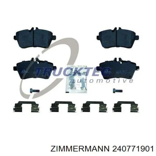 Передние тормозные колодки 240771901 Zimmermann