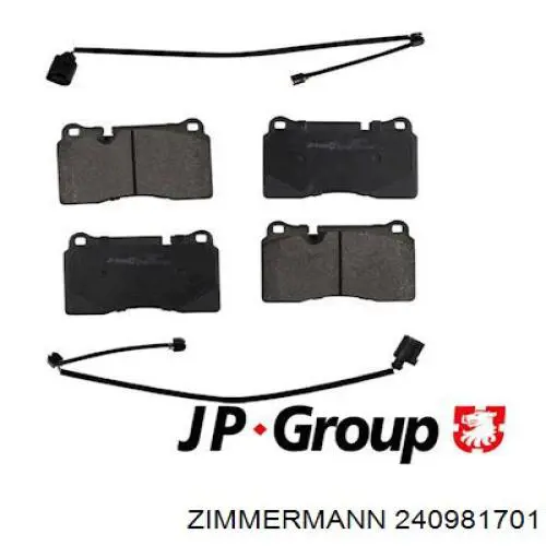 Купить 240981701 Zimmermann Колодки тормозные