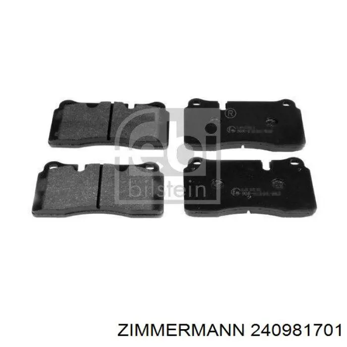 Купить 240981701 Zimmermann Колодки тормозные