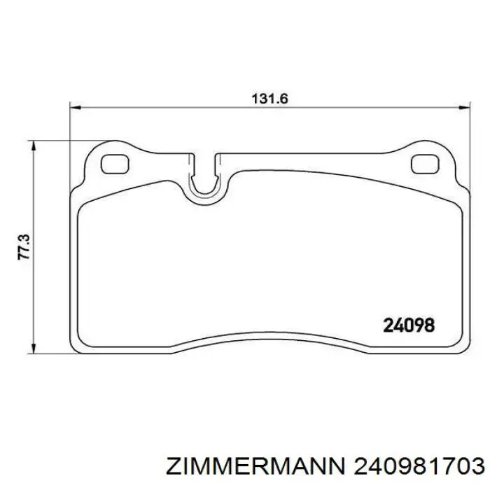 240981703 Zimmermann Колодки передние