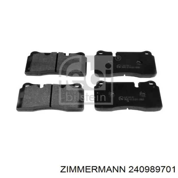 Передние тормозные колодки 240989701 Zimmermann