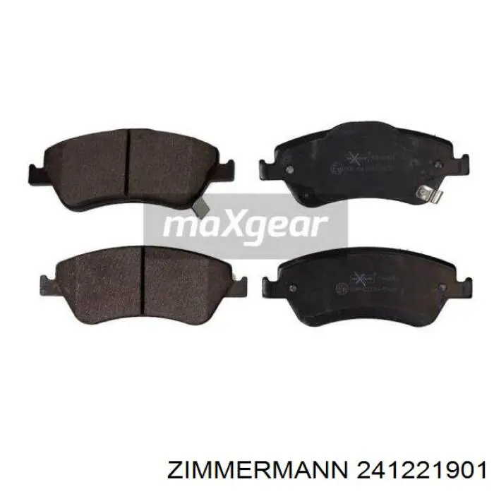 241221901 Zimmermann колодки тормозные передние дисковые