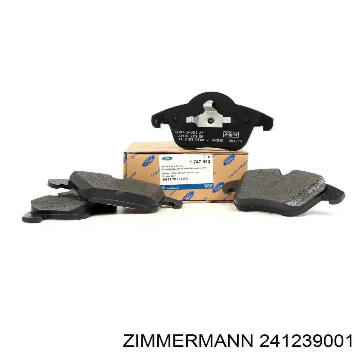 Купить 241239001 Zimmermann Колодки тормозные