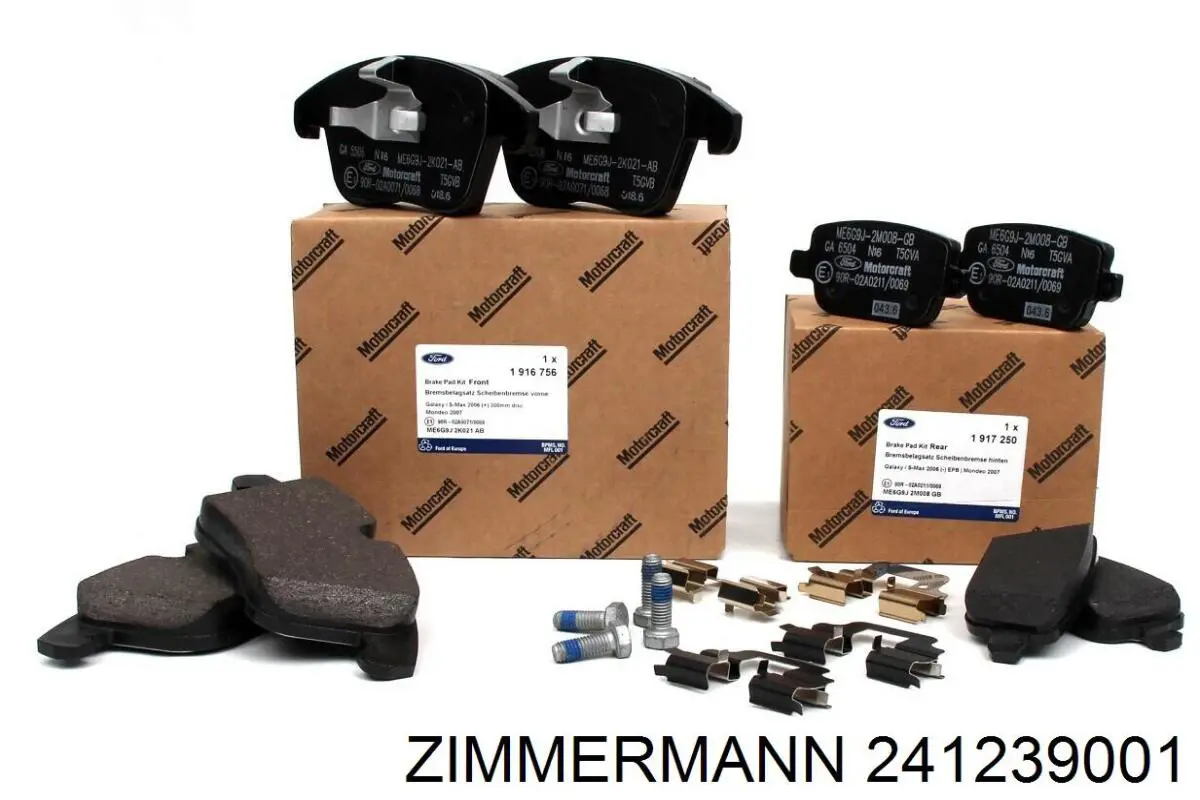 Передние тормозные колодки 241239001 Zimmermann