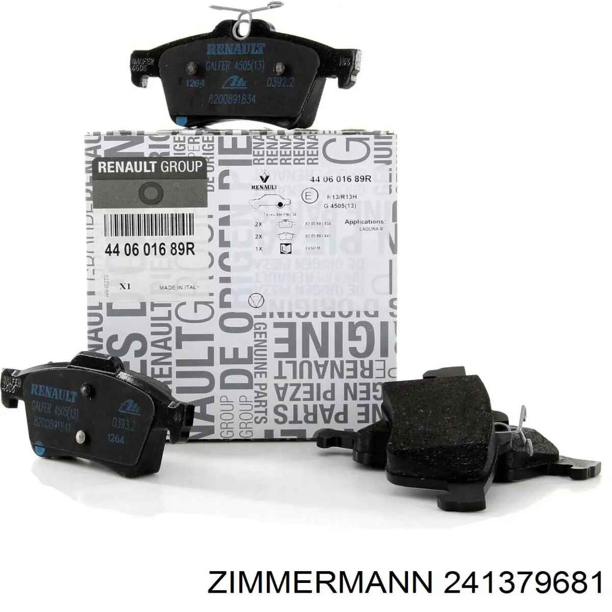 241379681 Zimmermann Колодки тормозные дисковые комплект