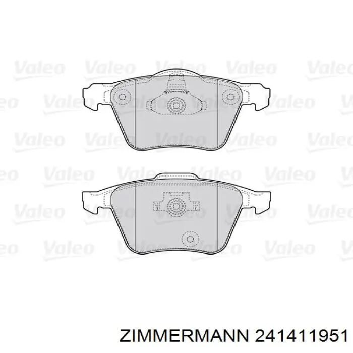 241411951 Zimmermann Колодки передние