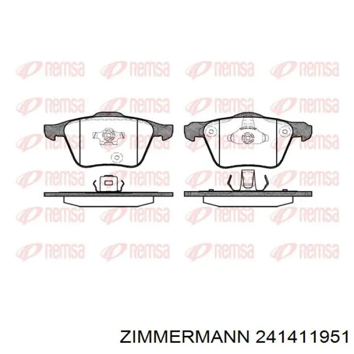 Колодки Zimmermann 241411951 цена, от 67.38 USD