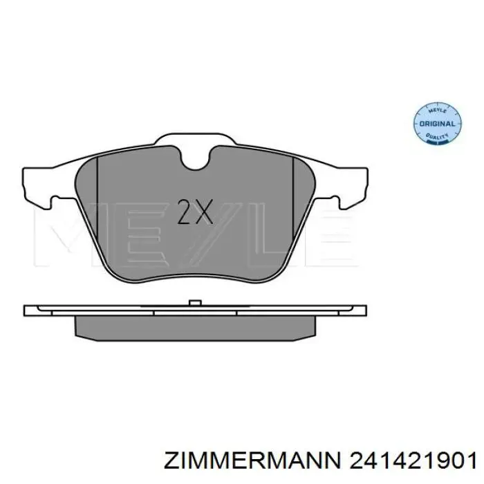 Купить 241421901 Zimmermann Колодки тормозные