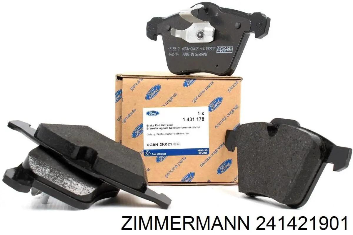 Передние тормозные колодки 241421901 Zimmermann