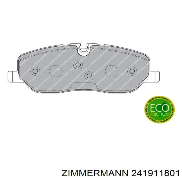 Купить 241911801 Zimmermann Колодки тормозные