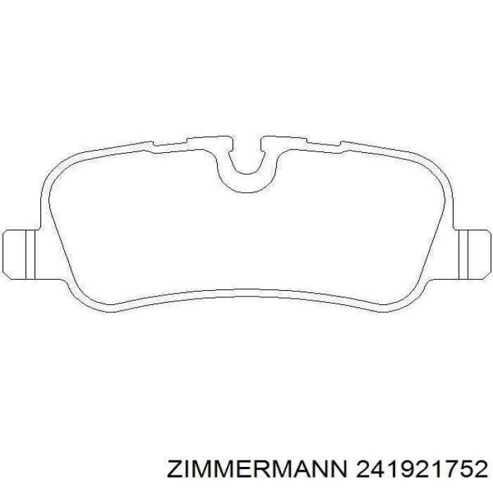 Колодки дисковые  Zimmermann 241921752 цена, от 51.23 USD