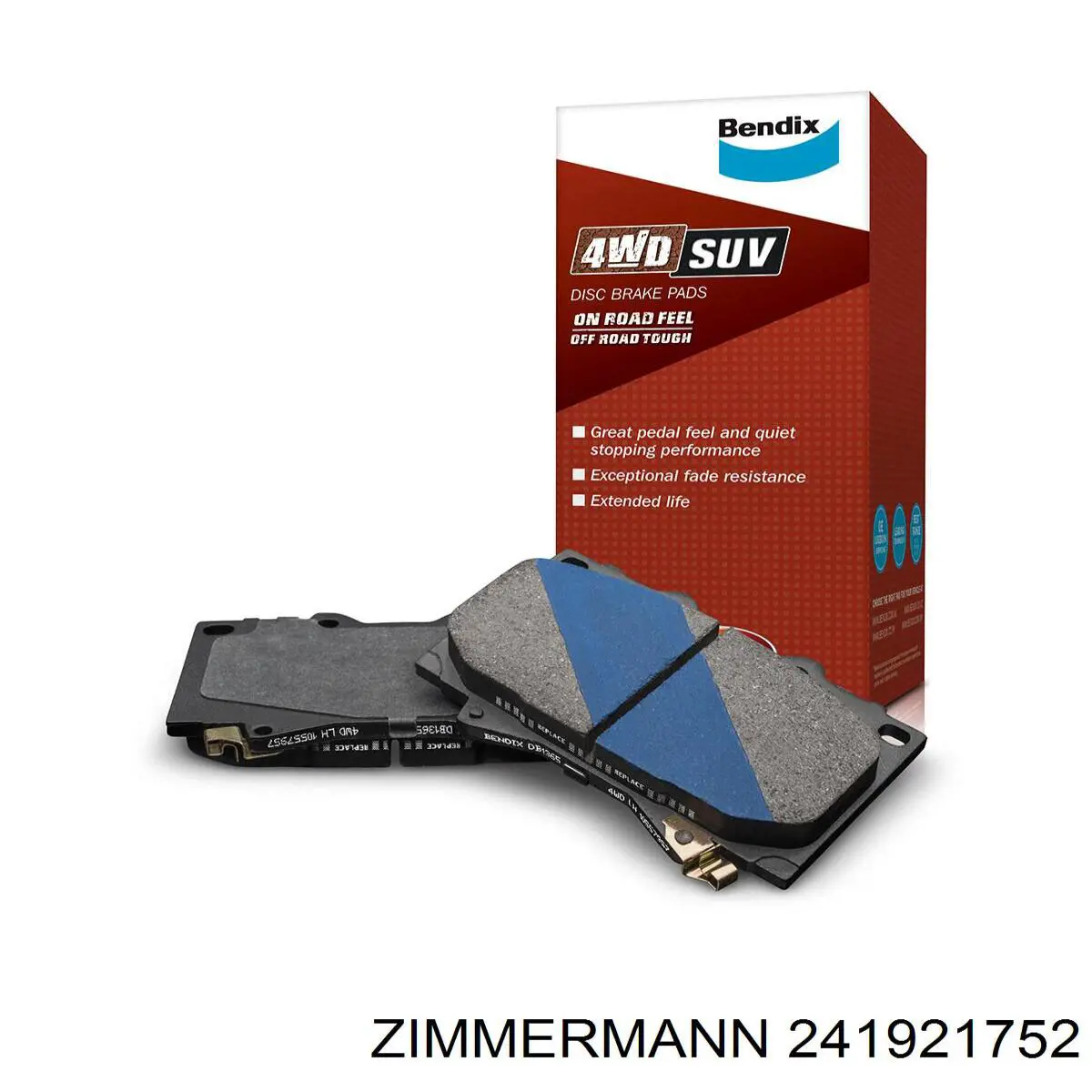 Купить 241921752 Zimmermann Колодки тормозные задние, дисковые