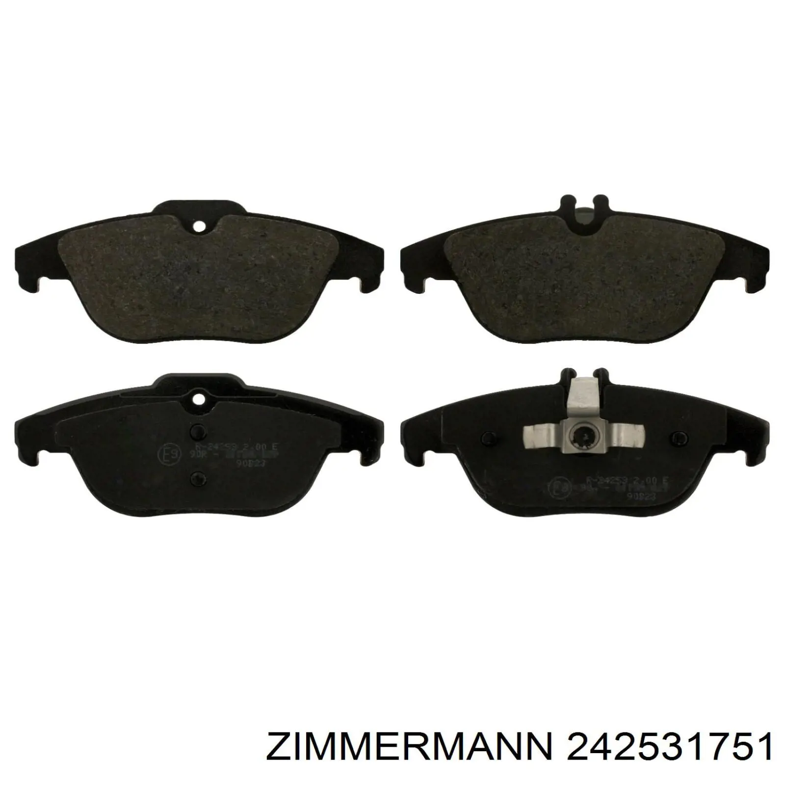 Колодки дисковые  Zimmermann 242531751 цена, от 48.43 USD
