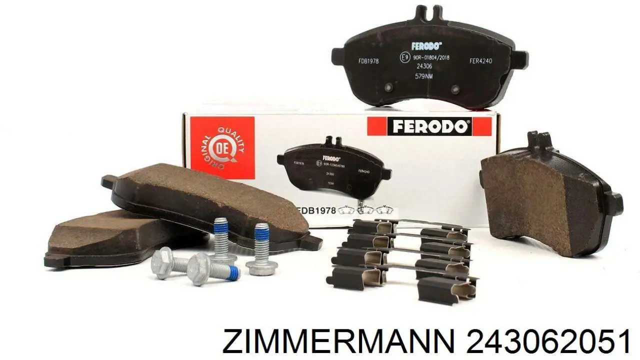 Тормозные колодки Zimmermann 243062051