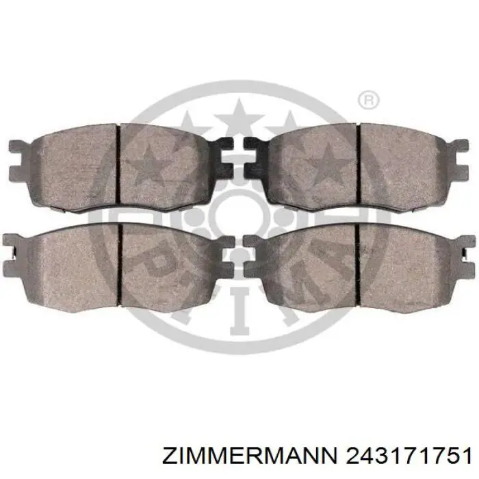 Тормозные колодки Zimmermann 243171751