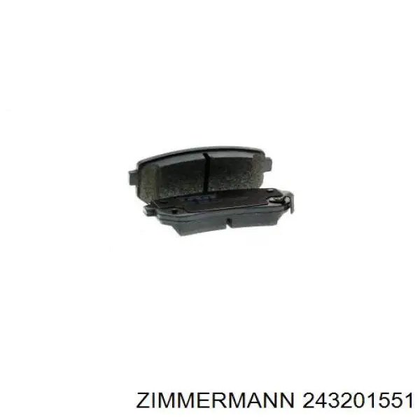 243201551 Zimmermann Колодки тормозные дисковые комплект