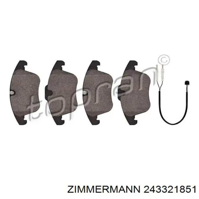 243321851 Zimmermann Колодки передние
