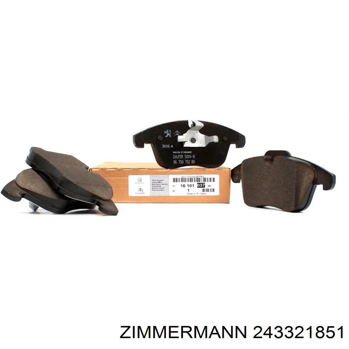 Купить 243321851 Zimmermann Колодки тормозные