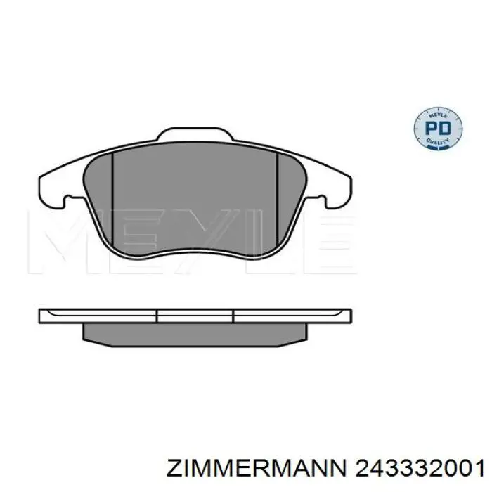Колодки Zimmermann 243332001 цена, от 65.14 USD
