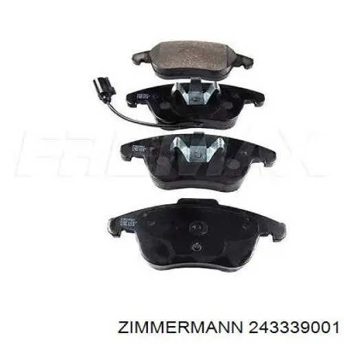 Купить 243339001 Zimmermann Колодки тормозные