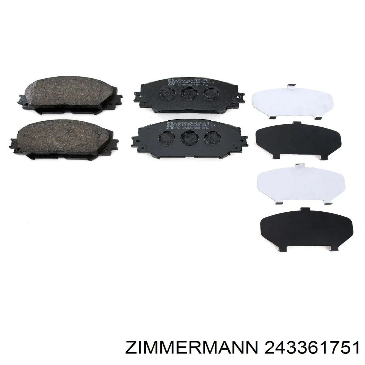 243361751 Zimmermann Колодки передние