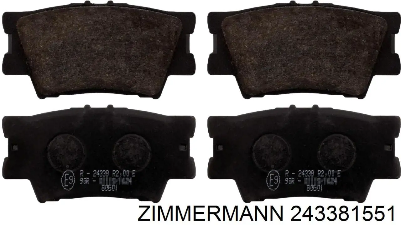 Колодки дисковые  Zimmermann 243381551 цена, от 47.01 USD