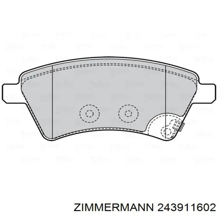 Тормозные колодки Zimmermann 243911602