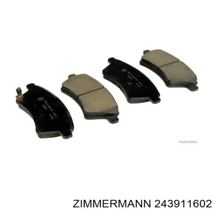 Купить 243911602 Zimmermann Колодки тормозные