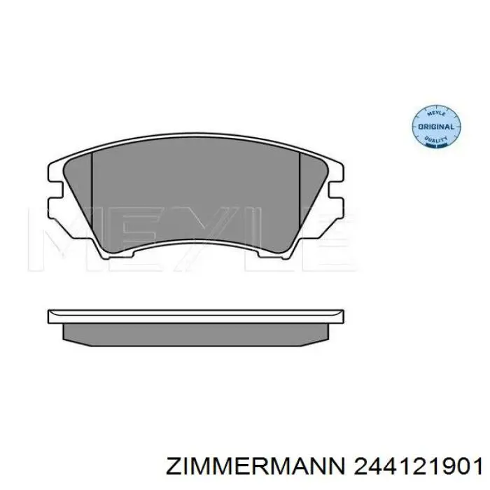 Передние тормозные колодки 244121901 Zimmermann