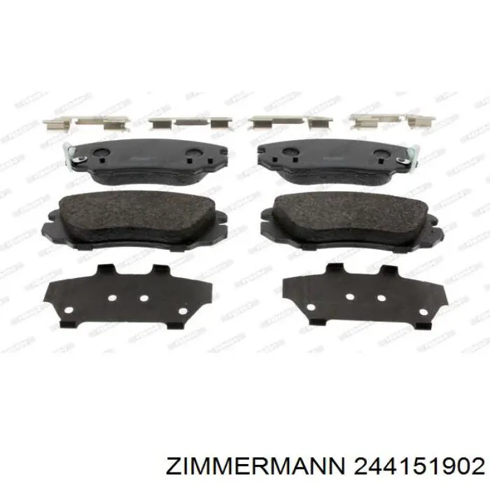 Передние тормозные колодки 244151902 Zimmermann