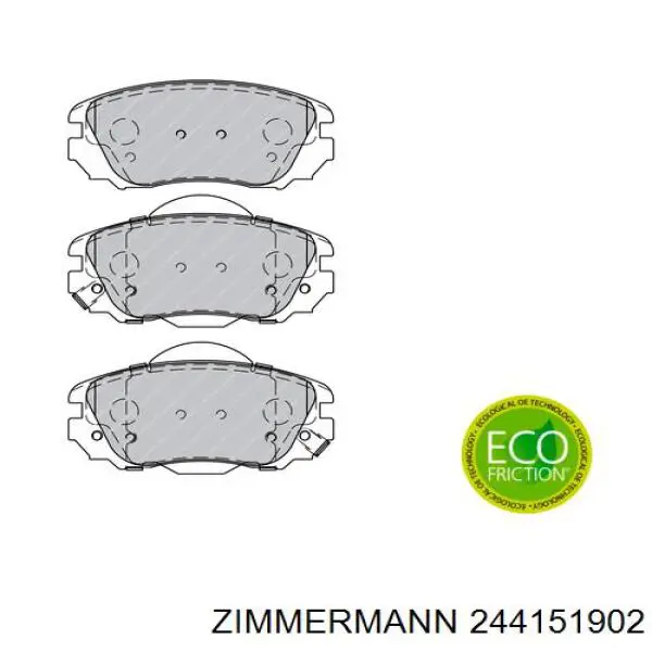 244151902 Zimmermann Колодки передние