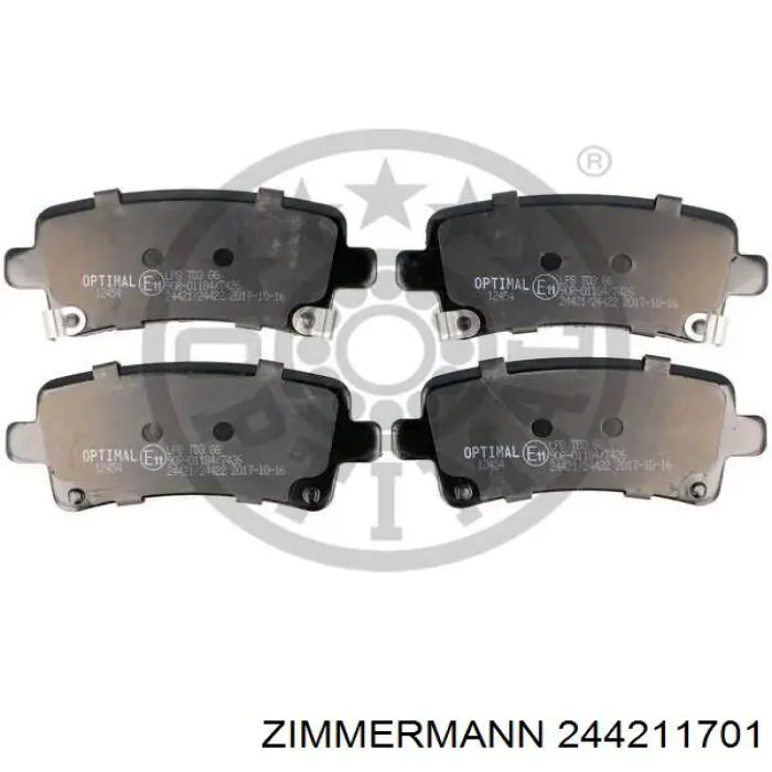 Колодки дисковые  Zimmermann 244211701 цена, от 37.80 USD