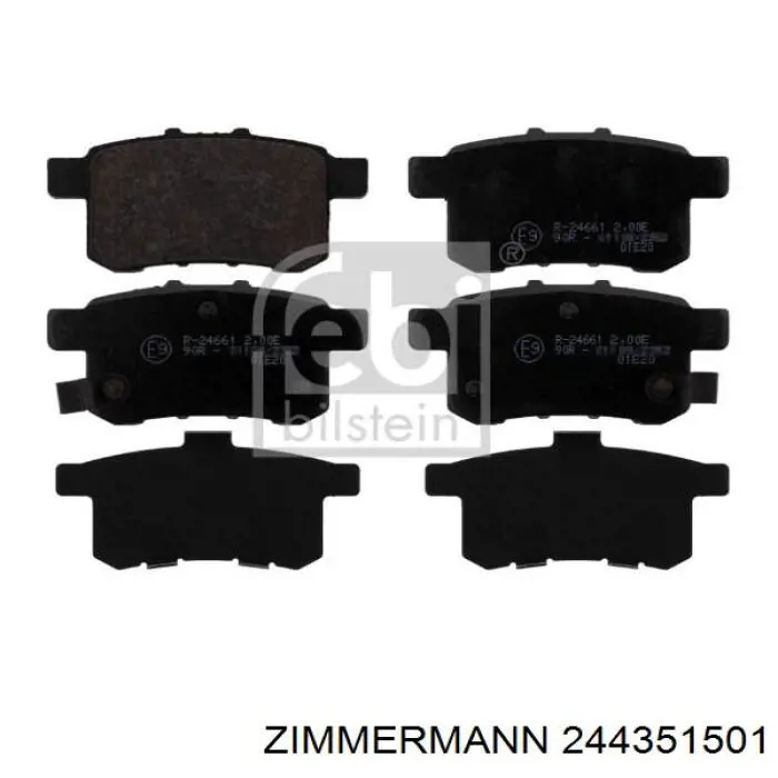 Колодки дисковые  Zimmermann 244351501 цена, от 54.20 USD